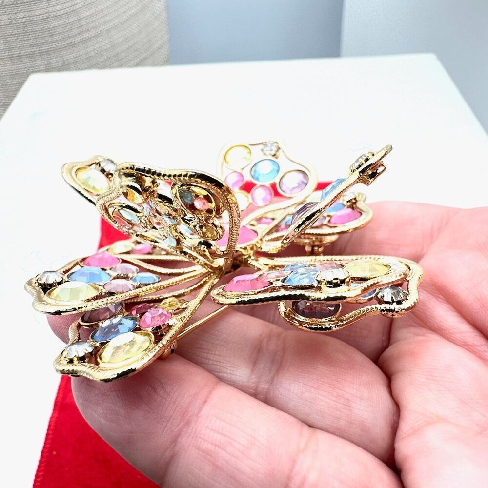 Vintage Kjl Kenneth Jay Lane Womens Brooch Pink B… - image 5